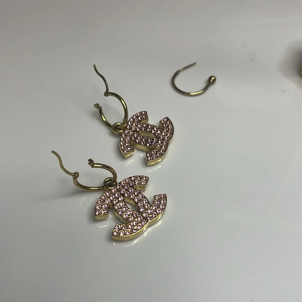 CHANEL 2002 SPRING CRUISE PINK EARRINGS